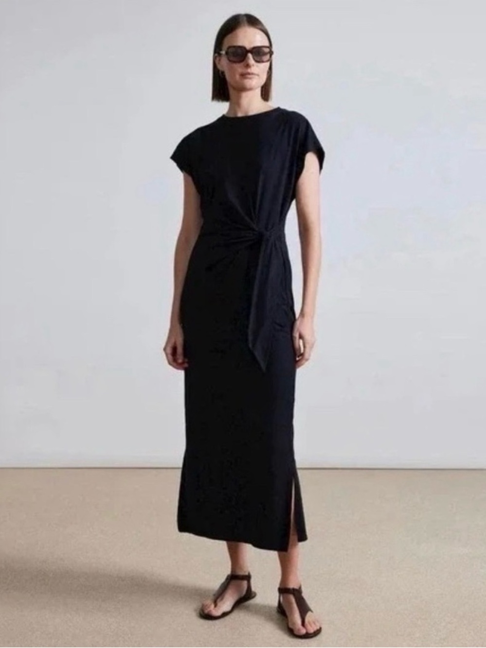 Apiece Apart Vanina Cinched Waist Dress Size Small